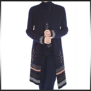 Chico's Embellished Elektra Open Cardigan size 3 Petite